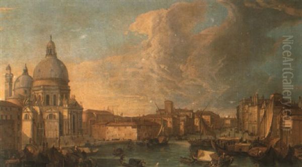 Venice, View Of The Grand Canal With Santa Maria Della Salute - view 1