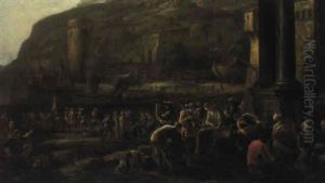 Veduta Di Porto Con Soldati