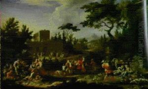 La Primavera (l'arrivo In Villa) & L'estate (sosta Durante La Mietitura) by Luca Carlevarijs
