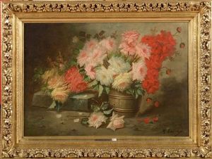 Nature Morte Aux Roses by Max Carlier