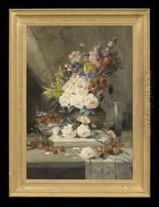 Still Life With Flowers And Berries