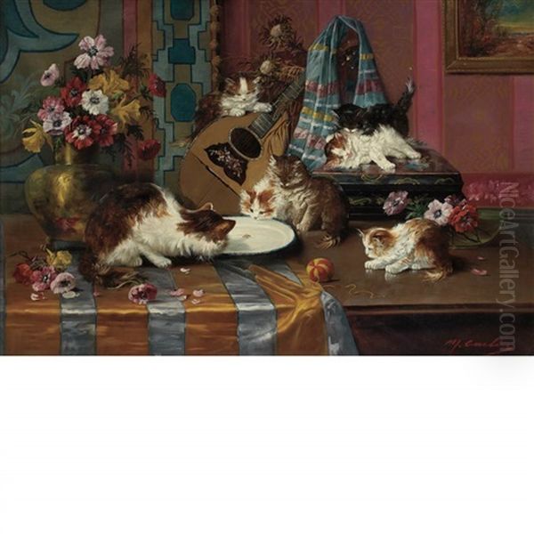 Cats Playing - view 1