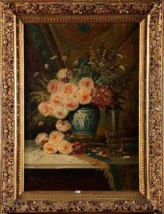 Nature Morte Aux Roses by Max Carlier