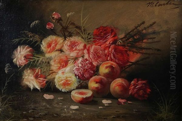 Nature Morte Aux Roses Et Peches - view 1