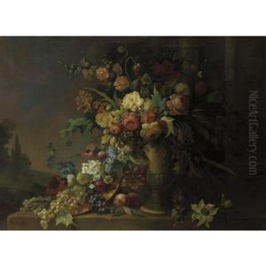 Still Life With Fruit And Flowers