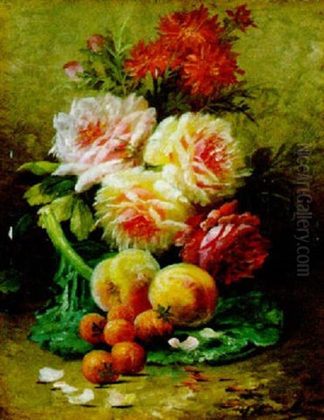Stilleven Met Bloemen En Vruchten - view 1