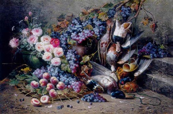 Roses, Peaches, Grapes And Game - view 1