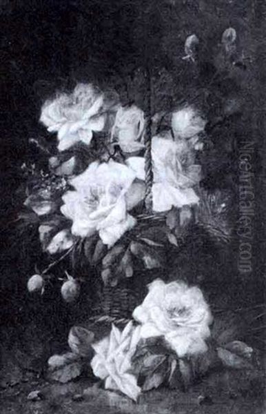Still Life With Roses In A Basket - view 1