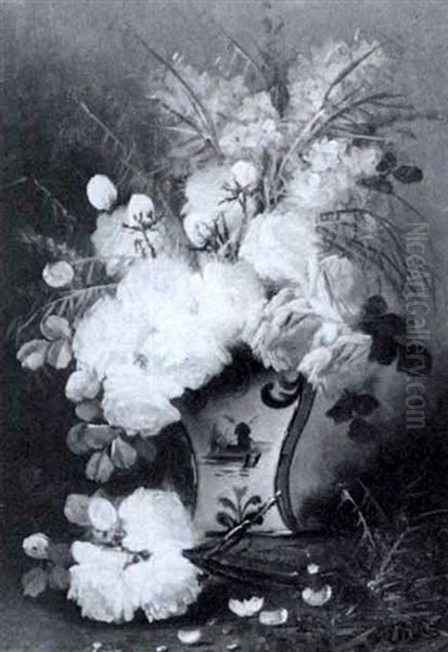 Still Life With Roses And Spring Blossom In A Dutch Vase - view 1