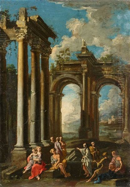 Architekturcapricci Mit Figuren (2 Works) - view 1