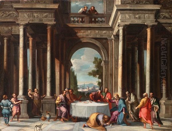 The Feast In The House Of Simon: Doric Hall With Column Cells - view 1