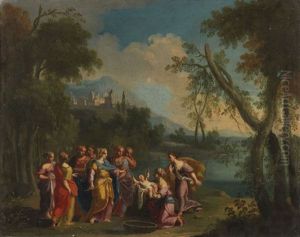 Die Auffindung Des Moses by Alberto Carlieri