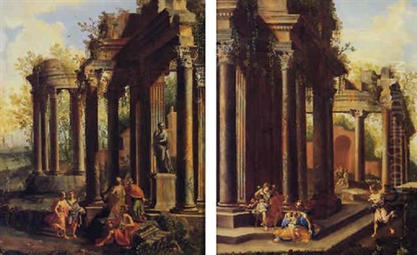 Capriccio Architettonici Con Figura - view 1