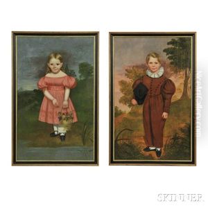 Portraits Of James Henry And Josephine Hammond, Tarrytown, New York, C. 1836 by John Carlin