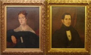 Portrait (+ Another; Pair) by John Carlin