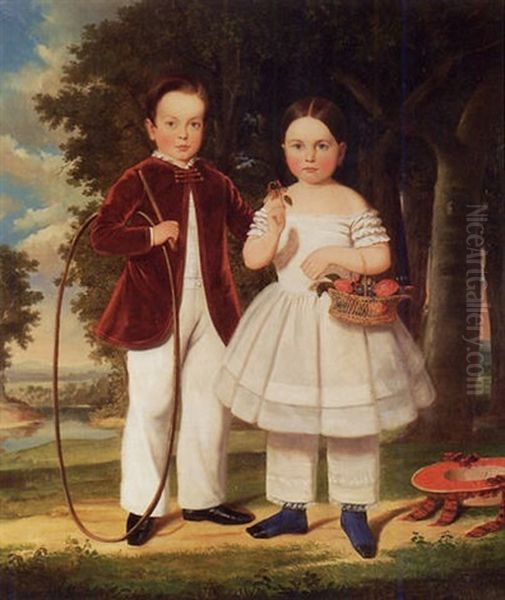 Portrait Of William Stoughton Conant, Jr. And His Sister, Gertrude Cornelia Conant - view 1