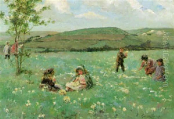 Gathering Wild Flowers - view 1