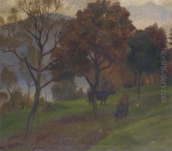 Cattle Grazing, Italy - view 1