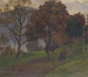 Cattle Grazing, Italy Cattle Grazing, Italy