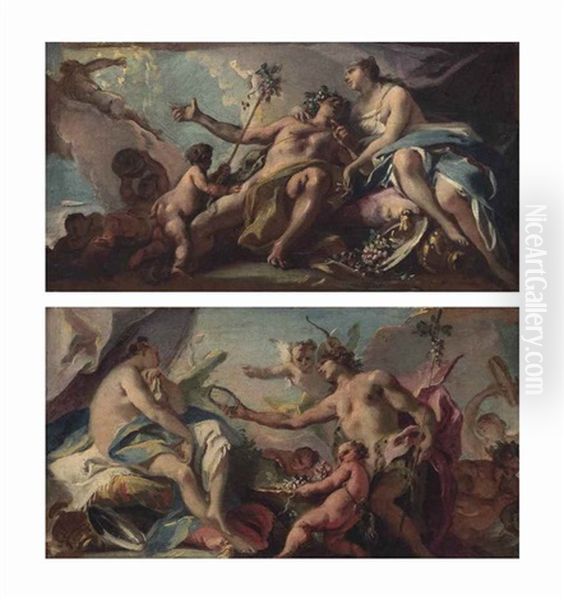 Bacchus And Ariadne - A Pair Of Bozzetti - view 1