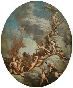 Bozzetto For A Ceiling Fresco by Carlo Innocenzo Carlone