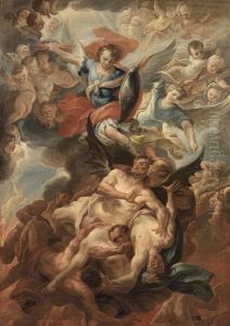 Saint Michael Defeating The Devil by Carlo Innocenzo Carlone