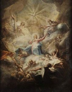 Le Couronnement De La Vierge by Carlo Innocenzo Carlone
