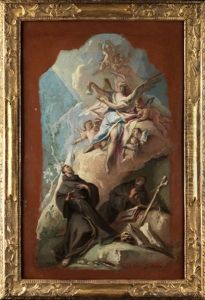 Der Heilige Franziskus In Vision Eines Engels, Der Ihm Eine Ampulle by Carlo Innocenzo Carlone