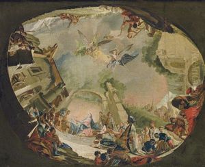 The Adoration Of The Magi, A Bozetto For A Ceiling Design