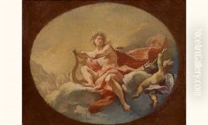Apollon Et L'amour Tirant Une Fleche D'un Carquois by Carlo Innocenzo Carlone