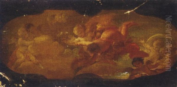 An Allegorical Scene: A Modello For A Ceiling Painting - view 1