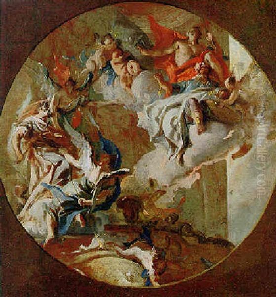 Allegorical Figures Of Kingship And War - view 1
