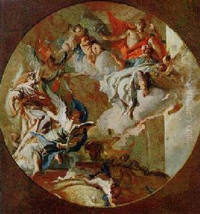Allegorical Figures Of Kingship And War