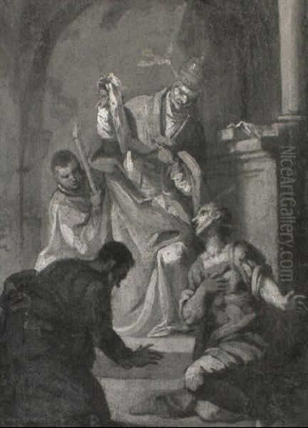 Supplicants Before St. Gregory - view 1