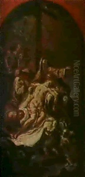 Pieta, Grisaille. - view 1