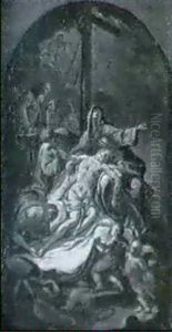 Beweinung Christi Unter Dem Kreuz by Carlo Innocenzo Carlone
