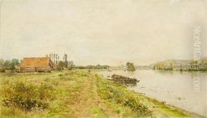 Landscape With The Seine Near Vernon by Mario Cornilleau Raoul Carl-Rosa