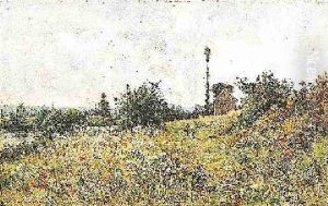 Temps Gris Sur Le Bord De La Seine. Wolkiger Sommertag Am Ufer Der Seine by Mario Cornilleau Raoul Carl-Rosa