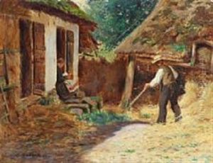 At The Time Of The Harvest, Midsummer by Carl Carlsen