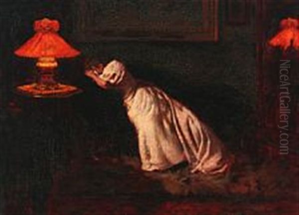 Interior With Distraught Woman - view 1