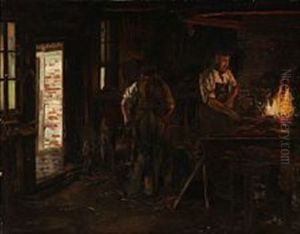 At The Blacksmith by Carl Carlsen