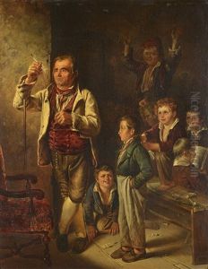 Jeune Homme Dans Un Atelier D'artiste by Carl Carlsen