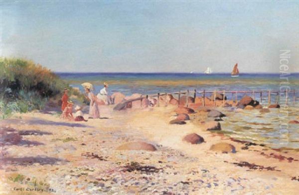 Unge Piger Pa Stranden - view 1