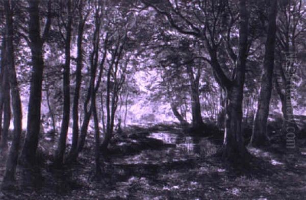 Gathering Wildflowers In The Wood - view 1