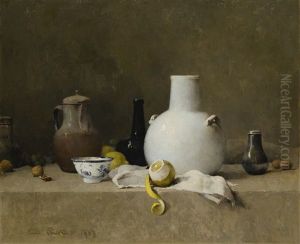 Still Life With Pottery Jars by Emil Carlsen