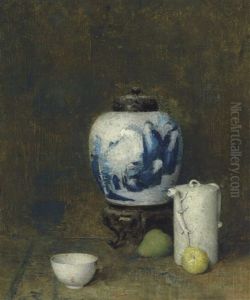 Still Life With Blue Vase by Emil Carlsen