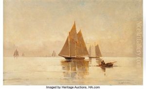 Sailboats In The Evening by Emil Carlsen