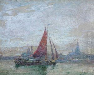 Sailboat On The Sea by Emil Carlsen