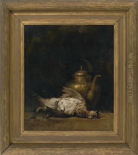 Still Life Of Grouse And A Copper Kettle - view 1