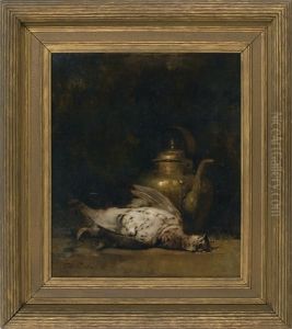 Still Life Of Grouse And A Copper Kettle by Emil Carlsen